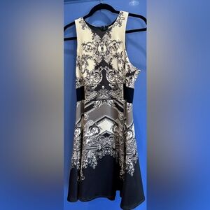 Nicole Miller Artelier French Roman Style Bodycon A Line Sleeveless